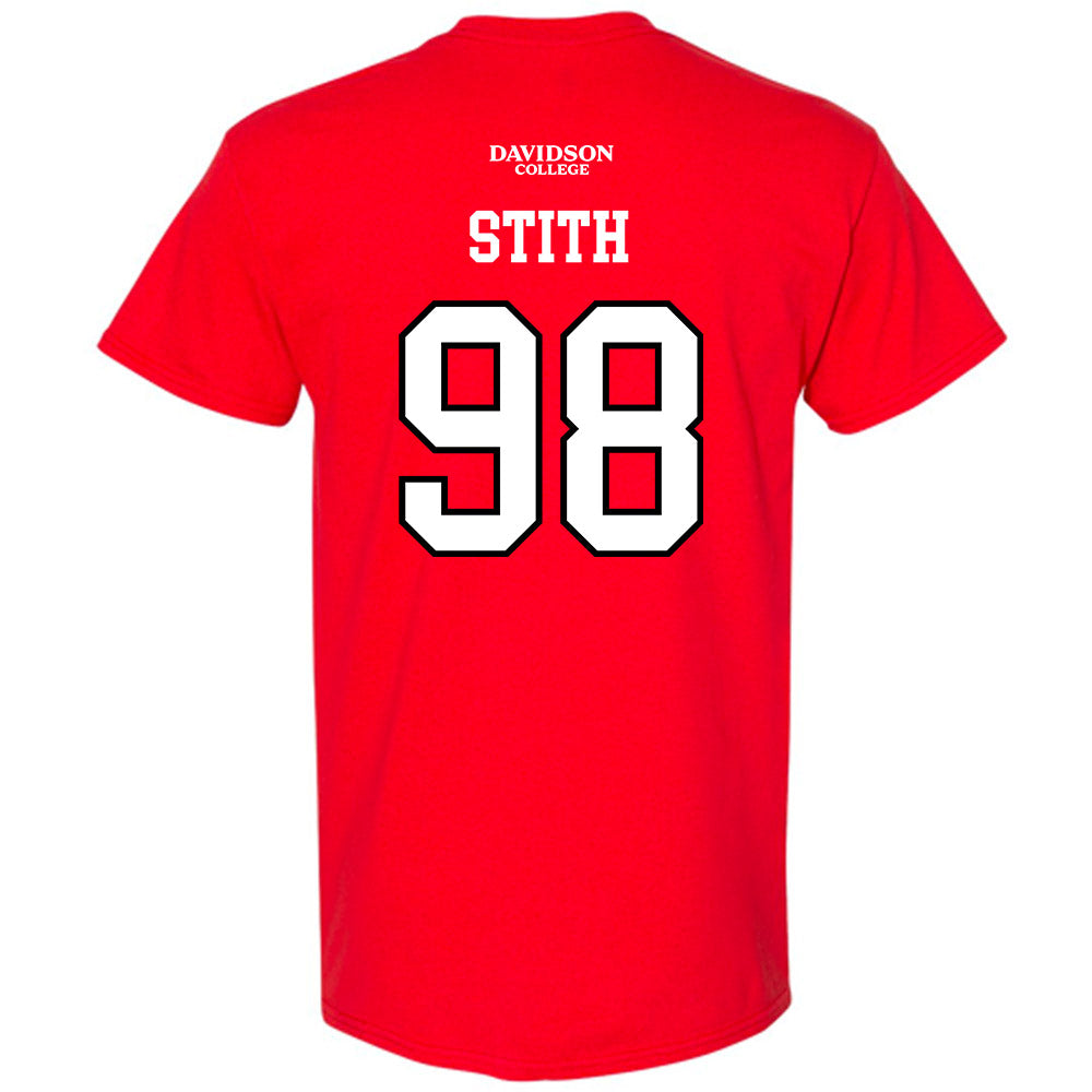 Davidson - NCAA Football : Jeramy Stith - Orange T-Shirt-1