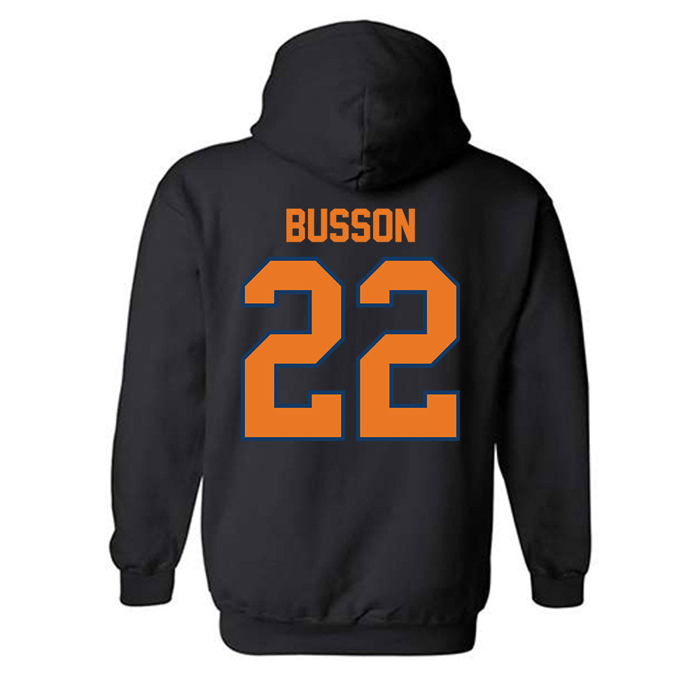 Bucknell - NCAA Football : Logan Busson - Classic Shersey Hooded Sweatshirt-1