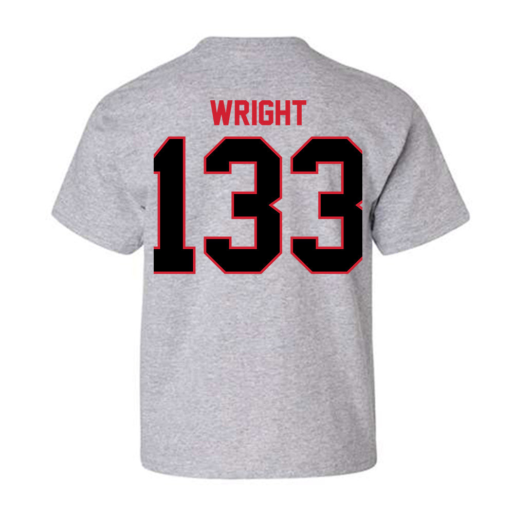 UCM - NCAA Wrestling : James Wright - Youth T-Shirt-1