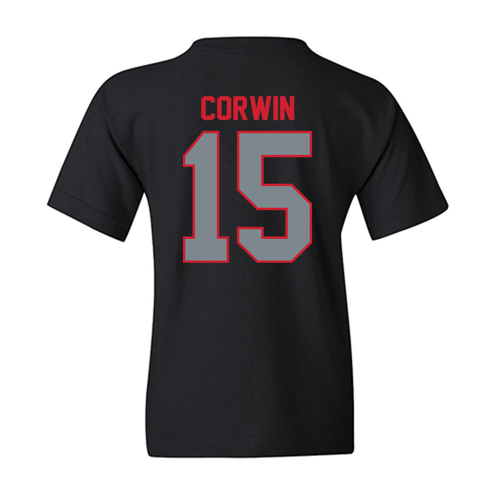 UCM - NCAA Women's Volleyball : Ragin Corwin - Youth T-Shirt-1