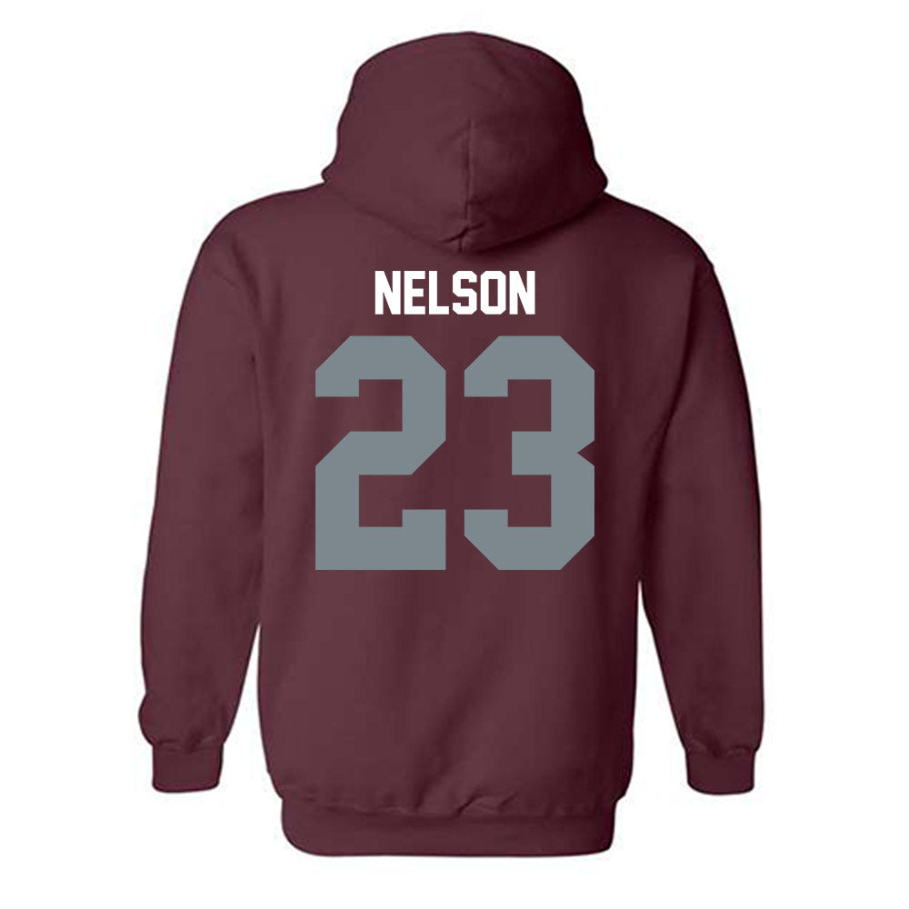 SIU Carbondale - NCAA Women's Basketball : Tkiyah Nelson - Hooded Sweatshirt-1
