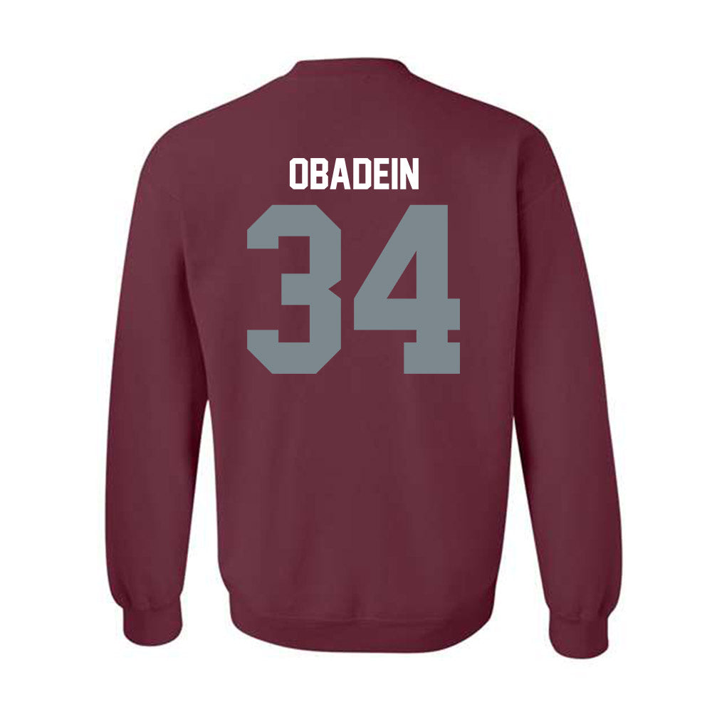 SIU Carbondale - NCAA Football : David Obadein - Crewneck Sweatshirt-1