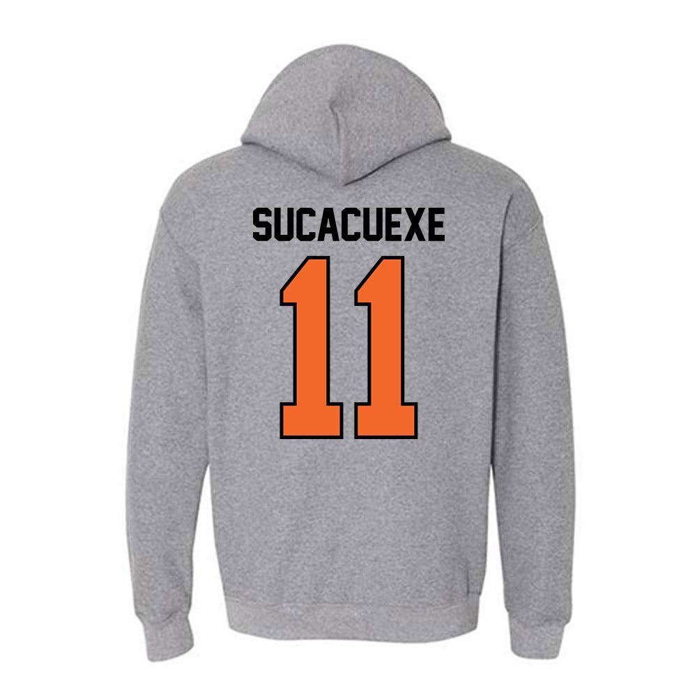 Idaho State - NCAA Women's Basketball : Milena Sucacuexe - Classic Shersey Hooded Sweatshirt-1