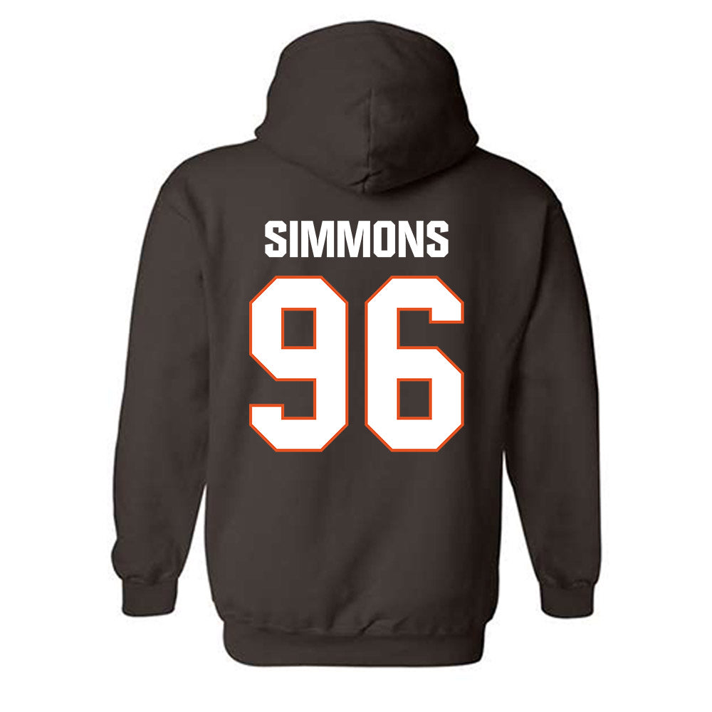 BGSU - NCAA Football : Cameron Simmons - Classic Shersey Hooded Sweatshirt-1