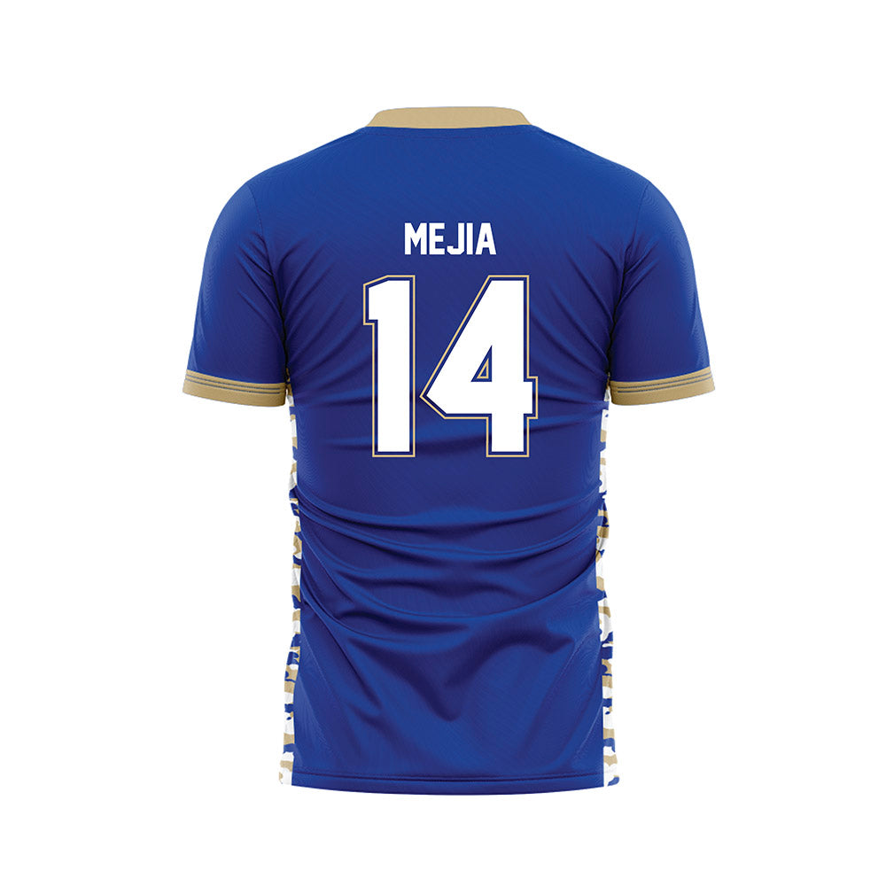 Tulsa - NCAA Men's Soccer : Jareth Mejia - Blue Soccer Jersey-1