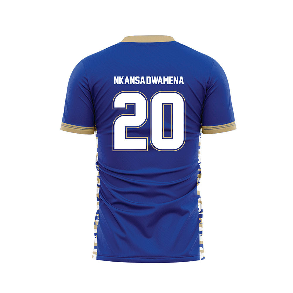 Tulsa - NCAA Men's Soccer : Nick Nkansa-Dwamena - Blue Soccer Jersey-1