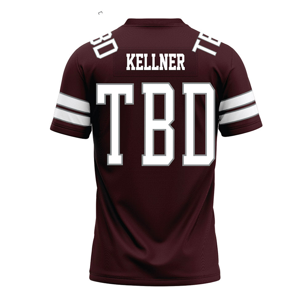 Montana - NCAA Football : Dane Kellner - Maroon Premium Football Jersey-1