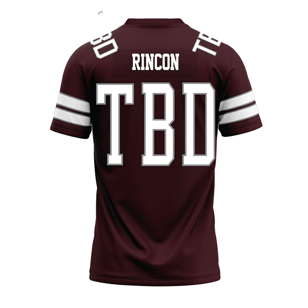 Montana - NCAA Football : Elijah Rincon - Maroon Premium Football Jersey-1