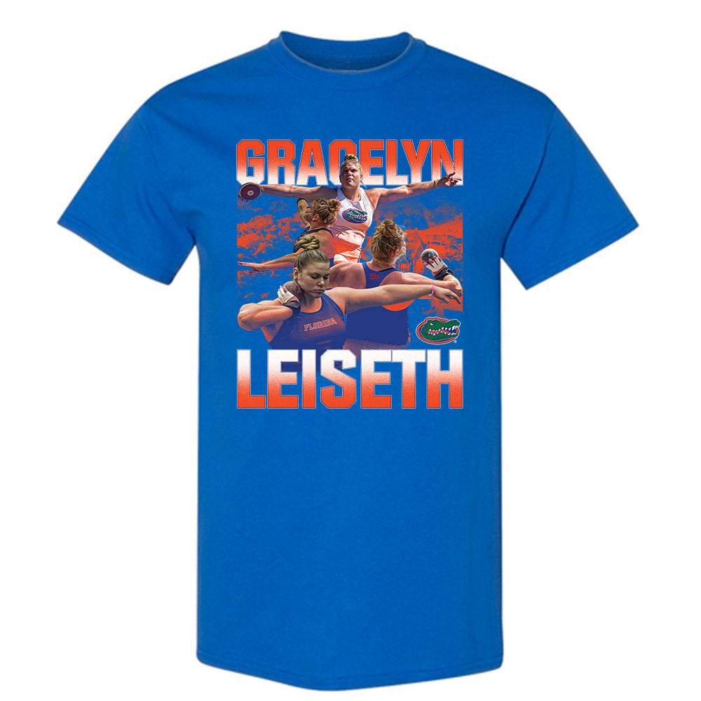 Florida - NCAA Women's Track & Field : Gracelyn Leiseth - Player Collage T-Shirt