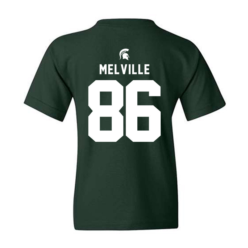 Michigan State - NCAA Football : Ethan Melville - Generic Shersey Youth T-Shirt-1