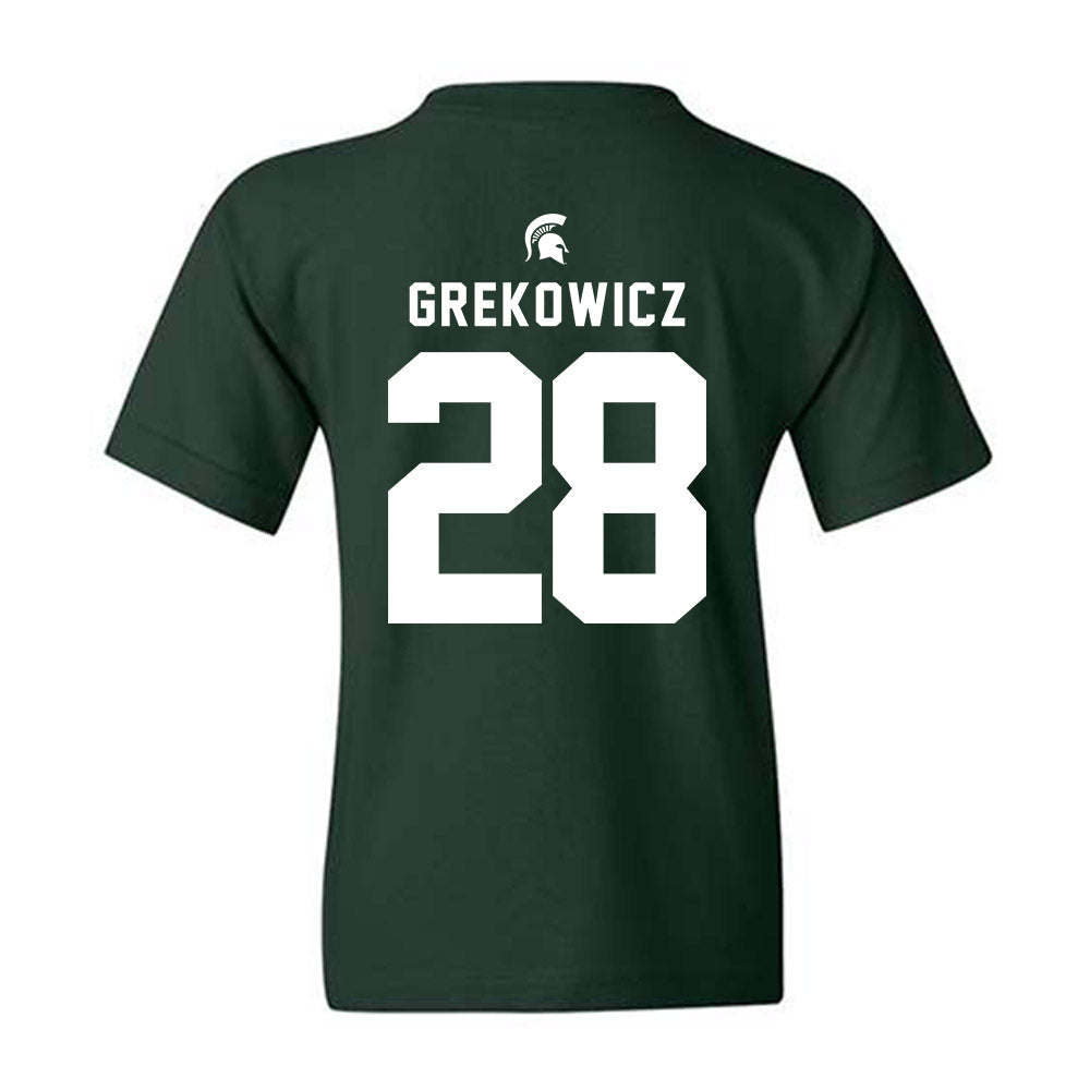 Michigan State - NCAA Men's Soccer : Jake Grekowicz - Generic Shersey Youth T-Shirt-1