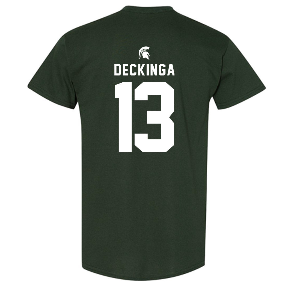 Michigan State - NCAA Baseball : CJ Deckinga - Generic Shersey T-Shirt-1
