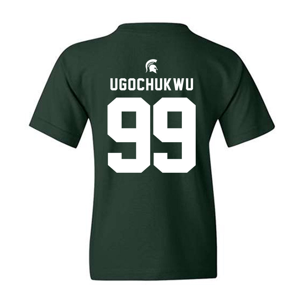 Michigan State - NCAA Men's Basketball : Divine-Collins Ugochukwu - Generic Shersey Youth T-Shirt-1