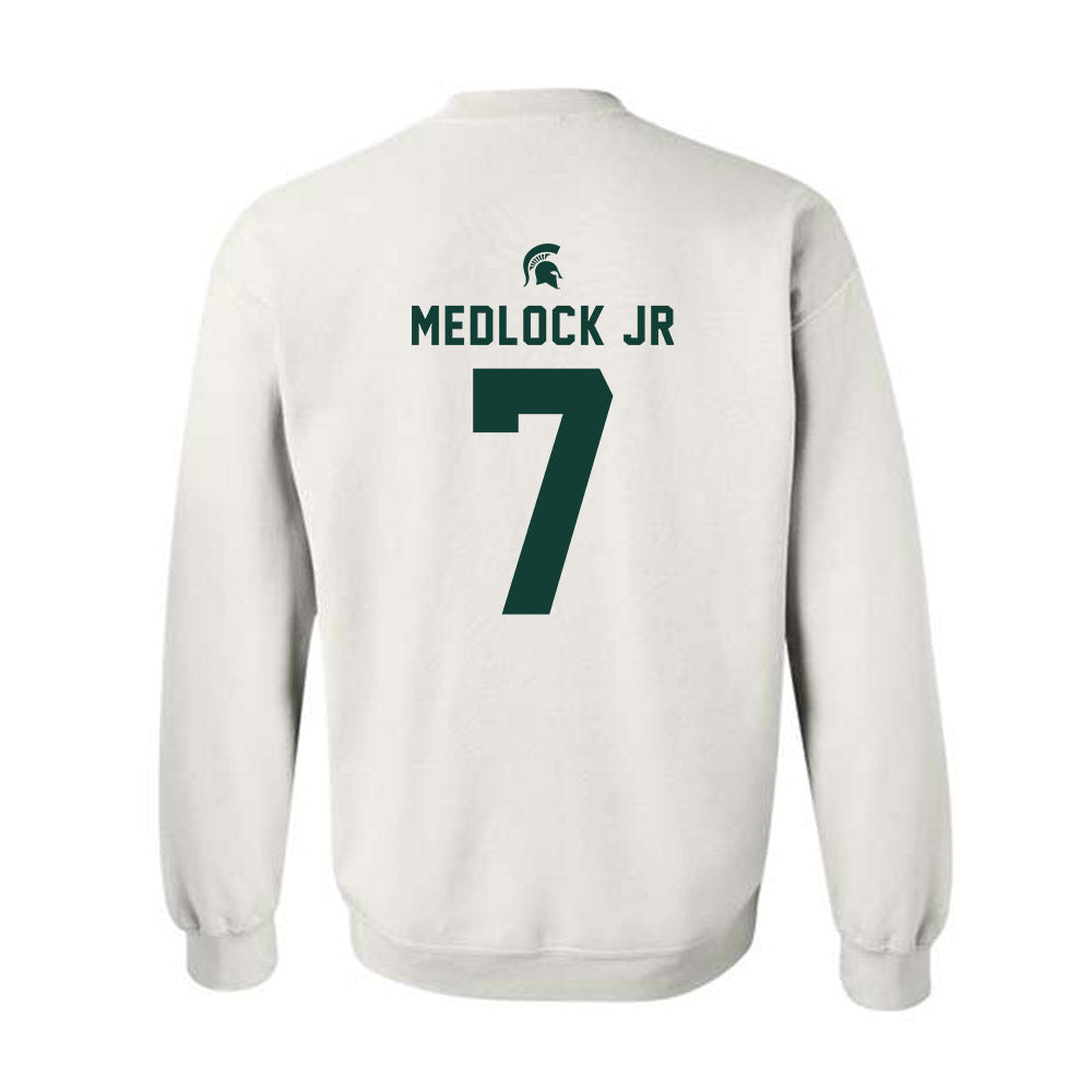 Michigan State - NCAA Men's Basketball : Carlos Medlock jr - Classic Shersey Crewneck Sweatshirt-1