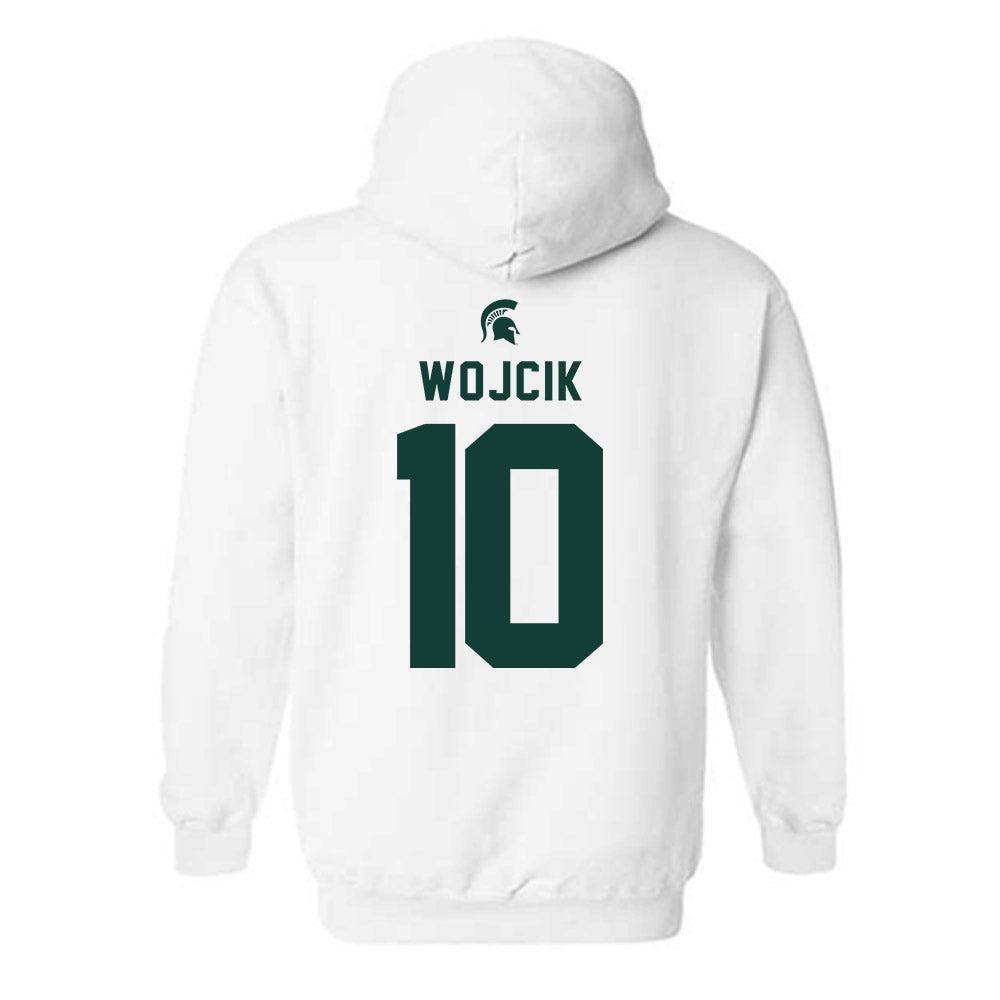 Michigan State - NCAA Men's Basketball : Denham Wojcik - Classic Shersey Hooded Sweatshirt-1