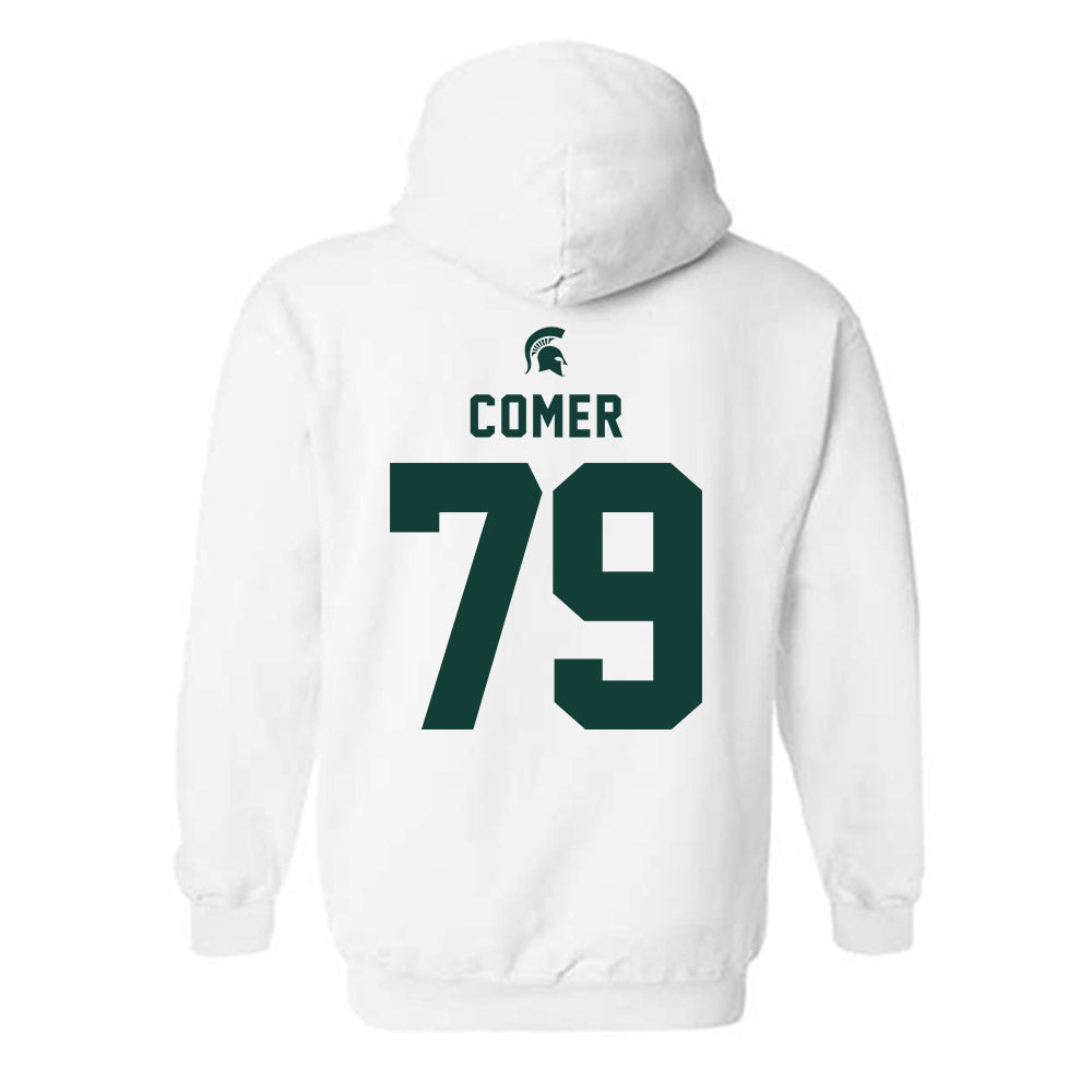 Michigan State - NCAA Football : Tristan Comer - Classic Shersey Hooded Sweatshirt-1