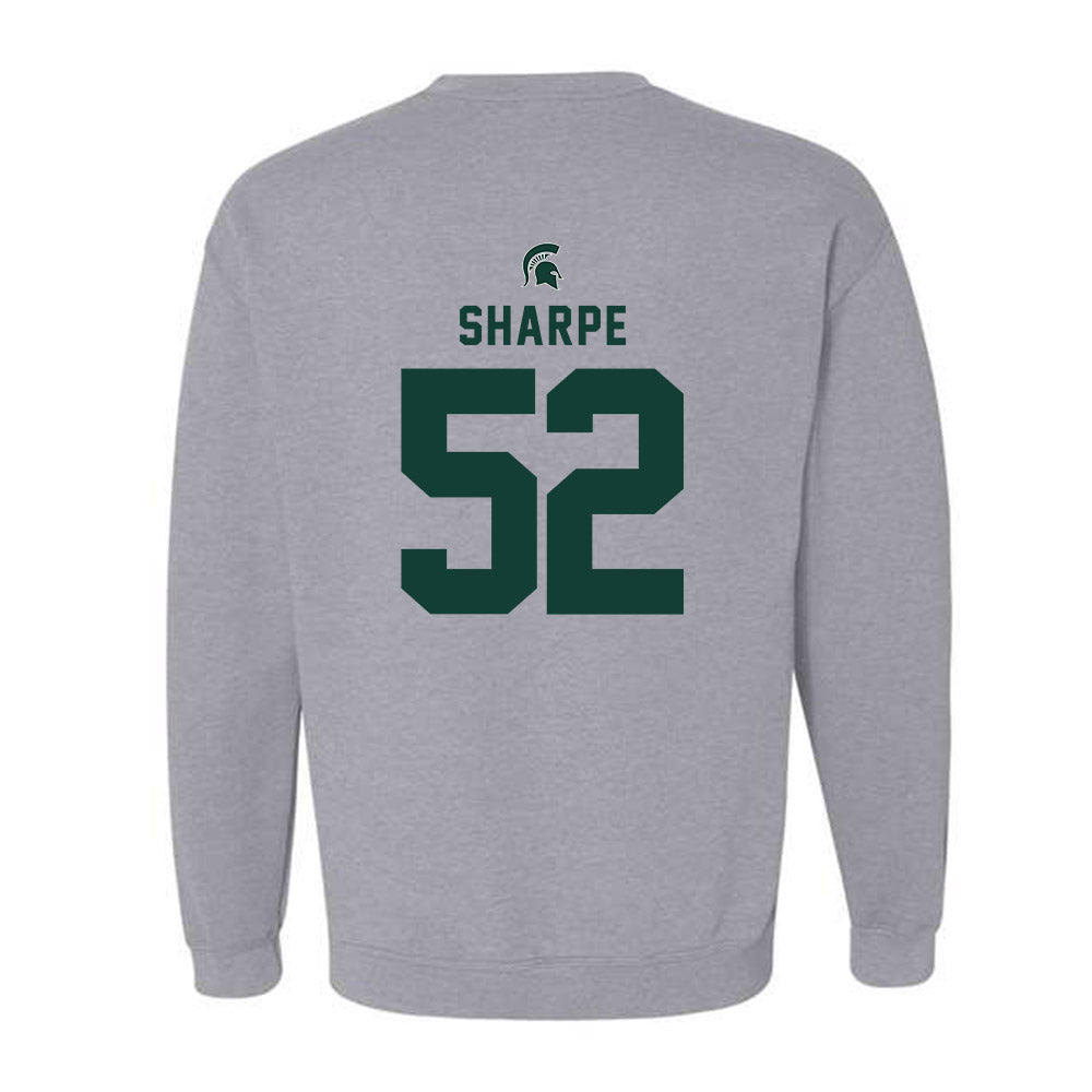 Michigan State - NCAA Football : Nickolus Sharpe - Generic Shersey Crewneck Sweatshirt-1