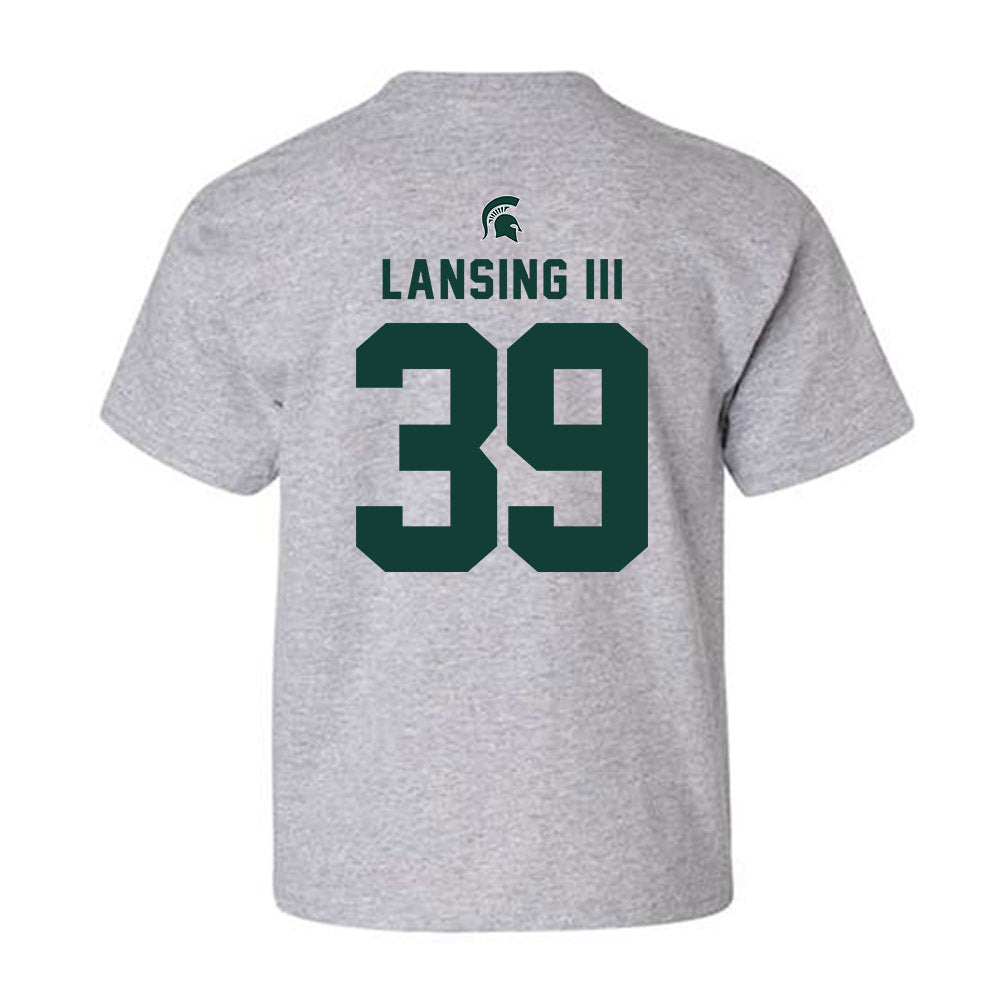 Michigan State - NCAA Football : Jack Lansing III - Generic Shersey Youth T-Shirt-1