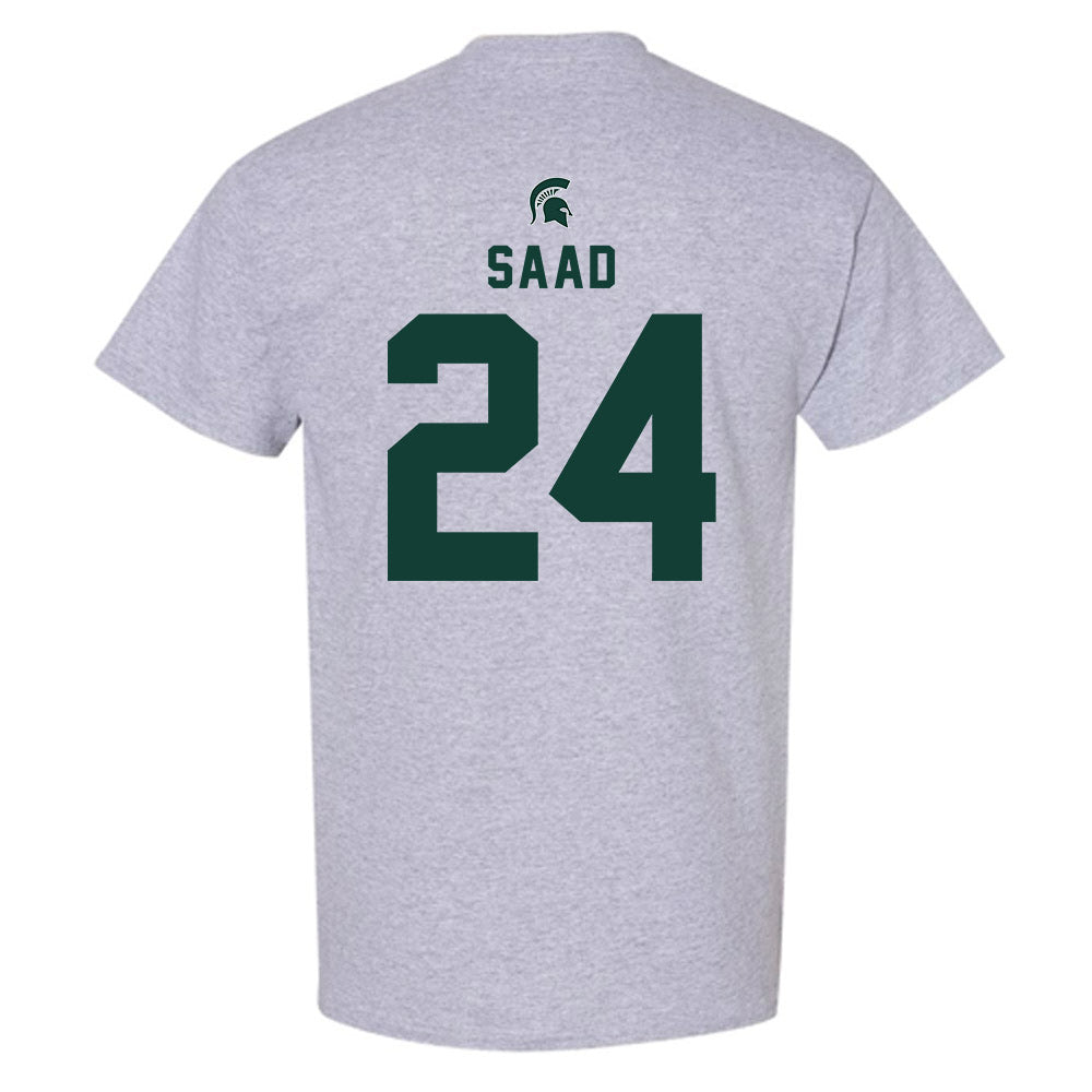 Michigan State - NCAA Men's Soccer : Mohamed Saad - Generic Shersey T-Shirt-1