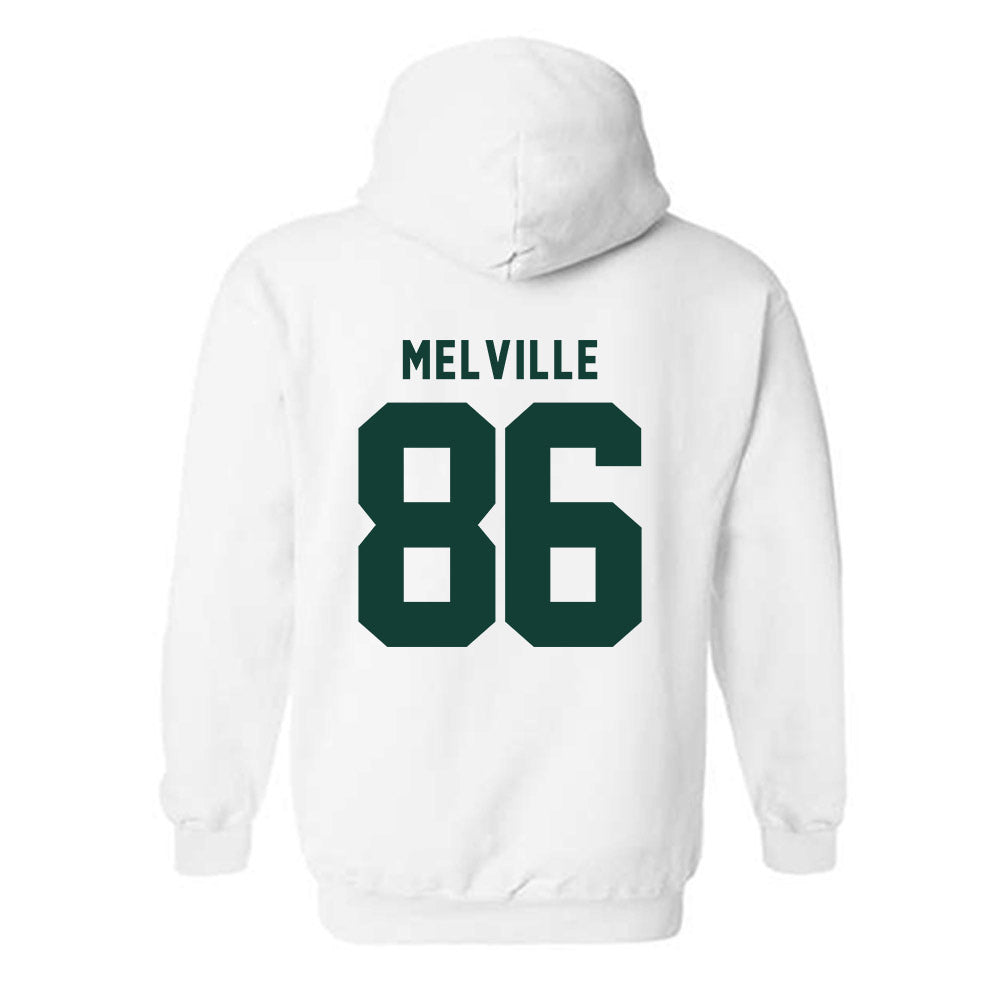 Michigan State - NCAA Football : Ethan Melville - Generic Shersey Hooded Sweatshirt-1