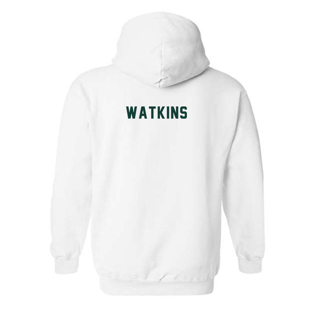 Michigan State - NCAA Men's Basketball : Matthew Watkins - Generic Shersey Hooded Sweatshirt-1