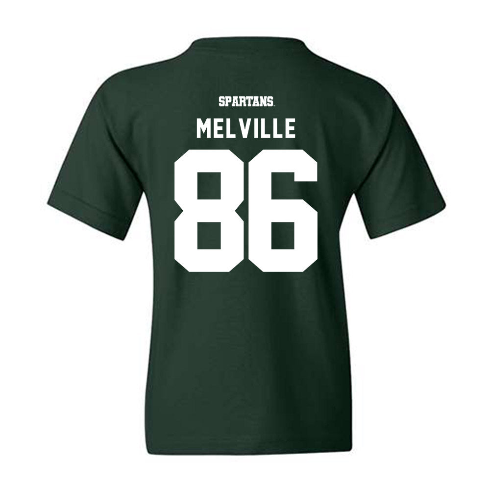 Michigan State - NCAA Football : Ethan Melville - Classic Shersey Youth T-Shirt-1