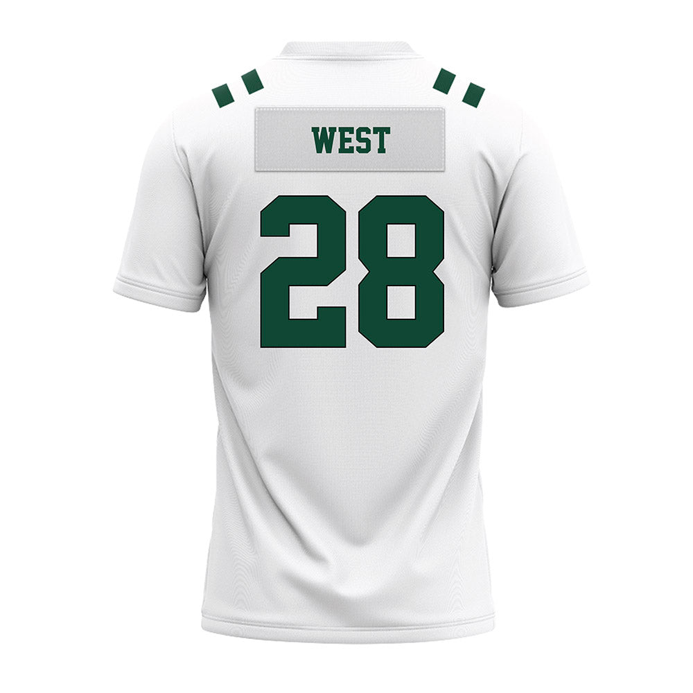 Portland State - NCAA Football : Dionte West - White Premium Football Jersey-1