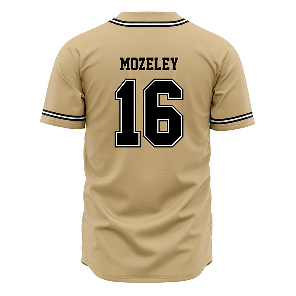 UNC Pembroke - NCAA Baseball : Mason Mozeley - Gold Jersey-1
