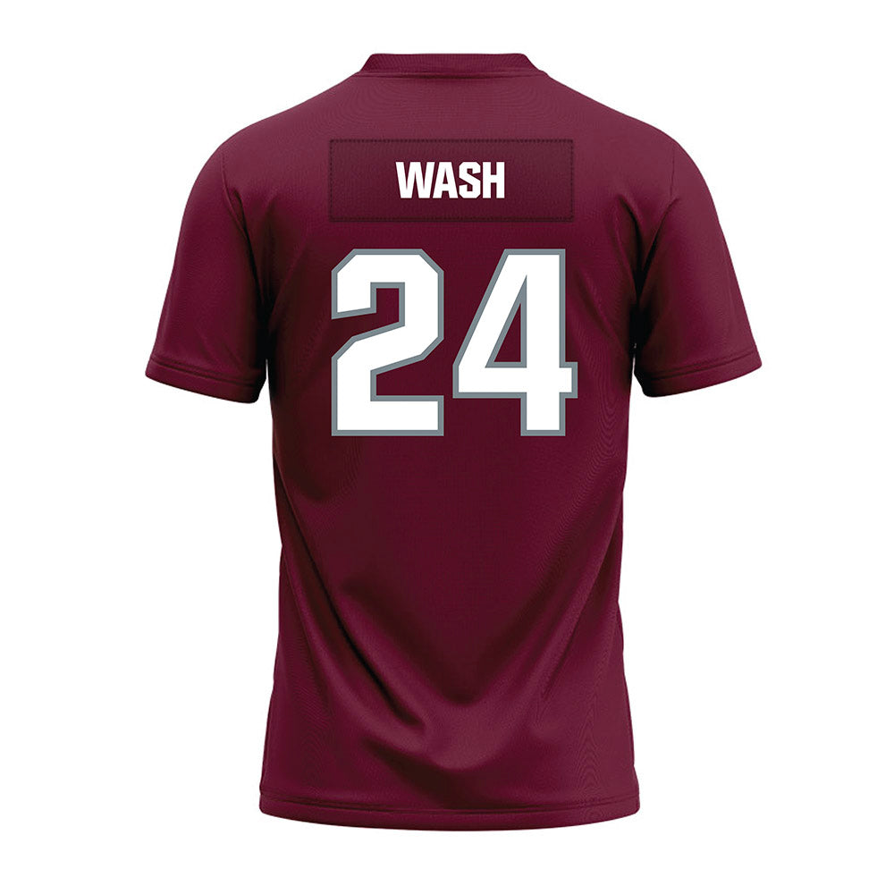 SIU Carbondale - NCAA Football : Lem Wash - Premium Football Jersey-1