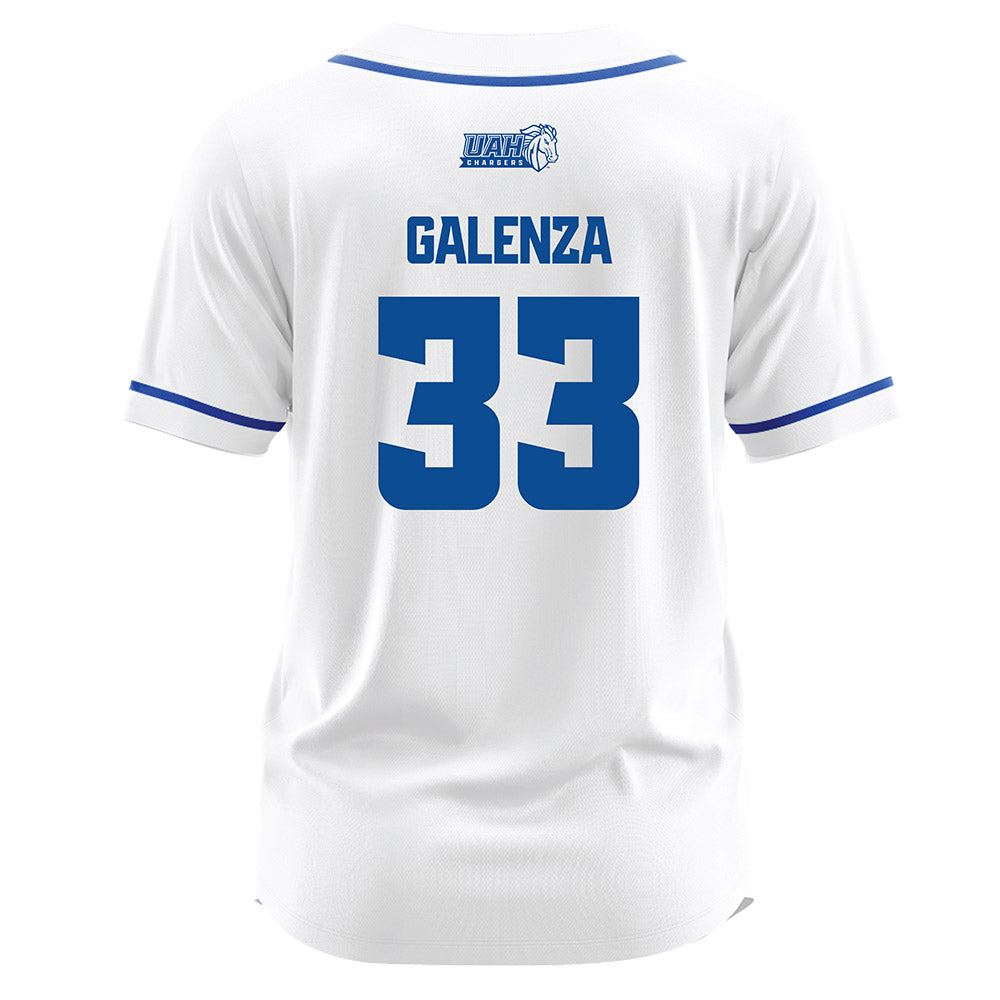 UAH - NCAA Baseball : Gavin Galenza - White Jersey-1