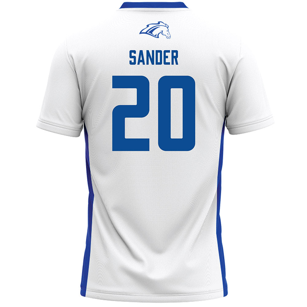 UAH - NCAA Men's Lacrosse : Jake Sander - White Lacrosse Jersey-1