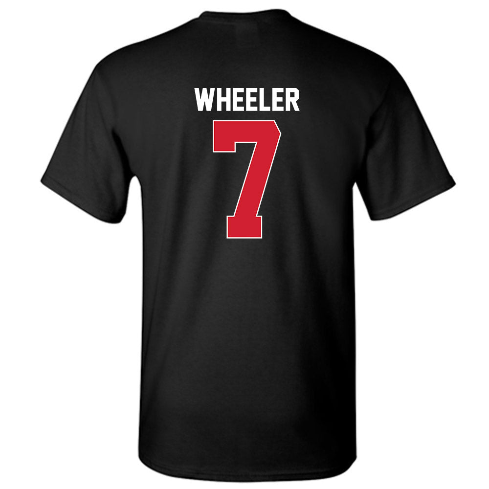 Rutgers - NCAA Women's Basketball : Precious Gem Wheeler - Phase 1 Shersey T-Shirt-1