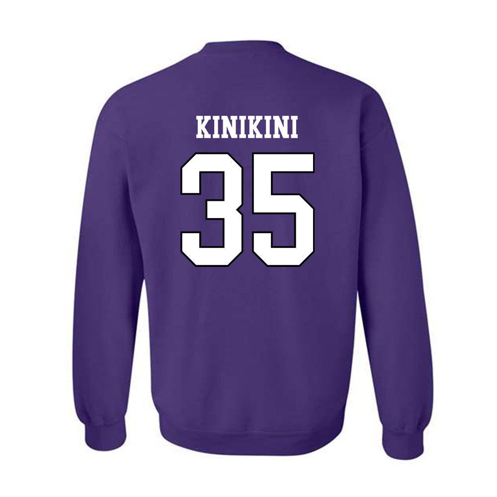 Weber - NCAA Football : Semisi Kinikini - Classic Shersey Crewneck Sweatshirt-1