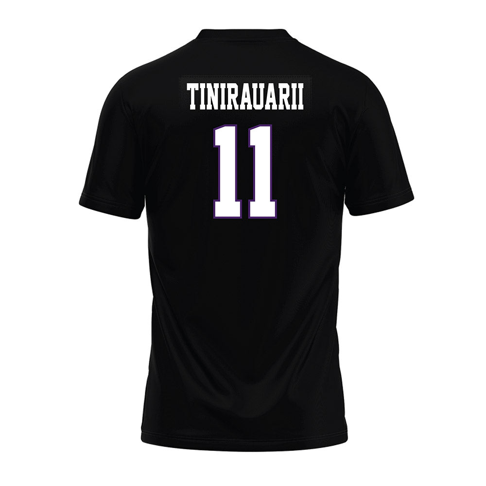 Weber - NCAA Football : Raimoana Tinirauarii - Black Premium Football Jersey-1