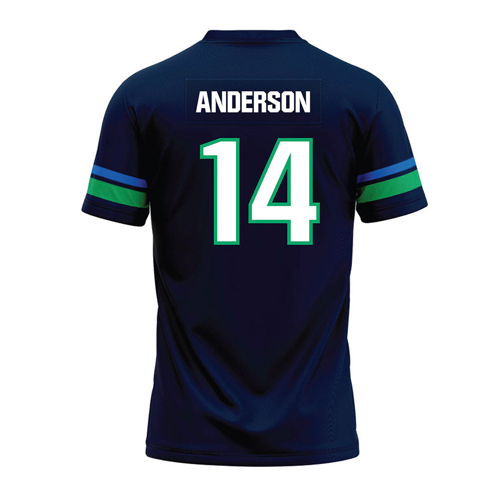 UWF - NCAA Football : Cameron Anderson - Navy Premium Football Jersey-1