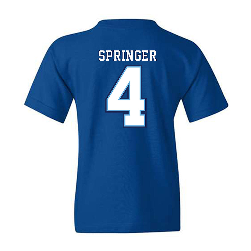 San Diego - NCAA Baseball : Gabe Springer - Youth T-Shirt-1