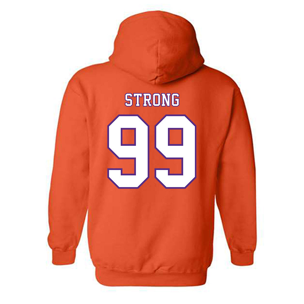 Clemson - NCAA Football : Markus Strong - Replica Shersey Hooded Sweatshirt-1
