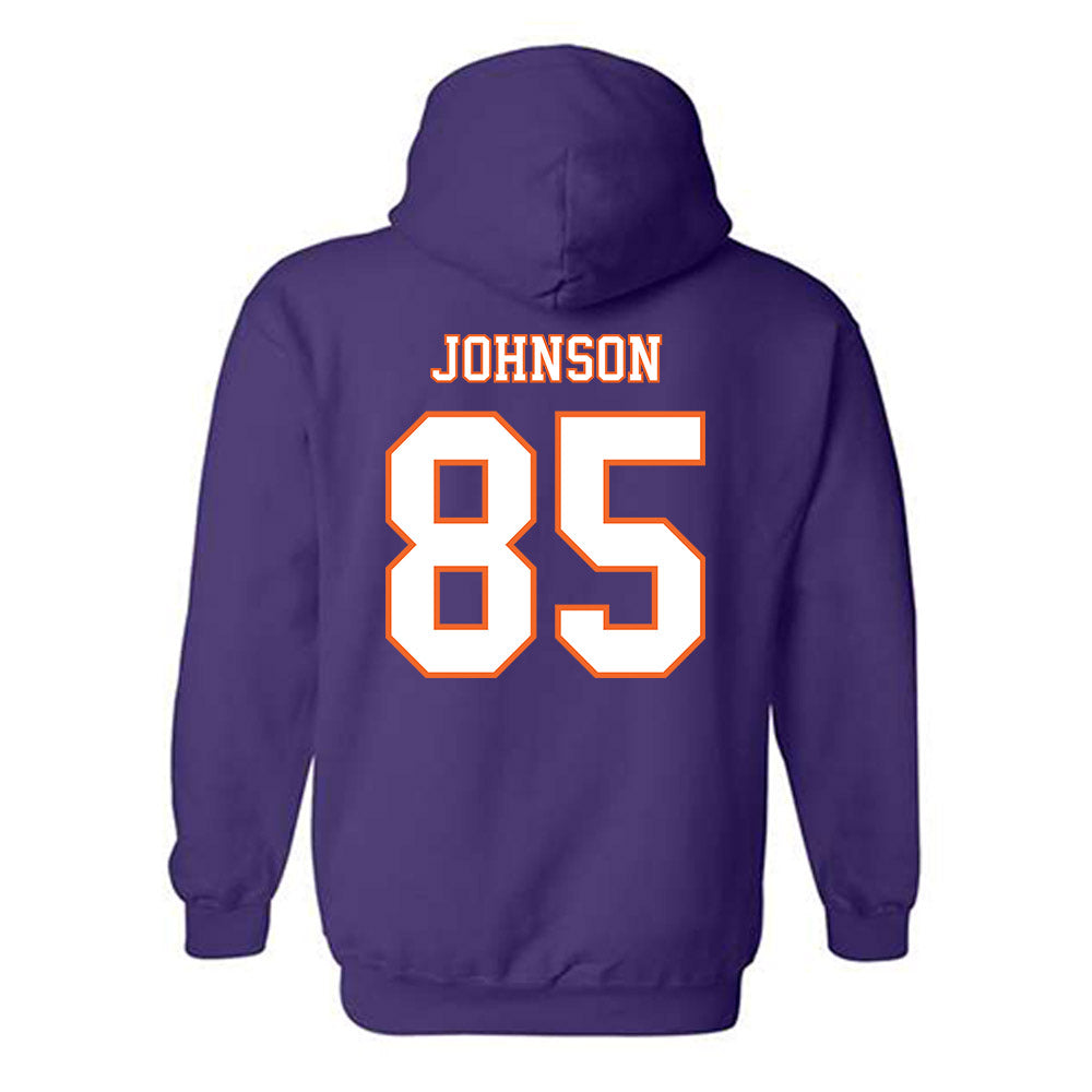Clemson - NCAA Football : Charlie Johnson - Replica Shersey Hooded Sweatshirt-1