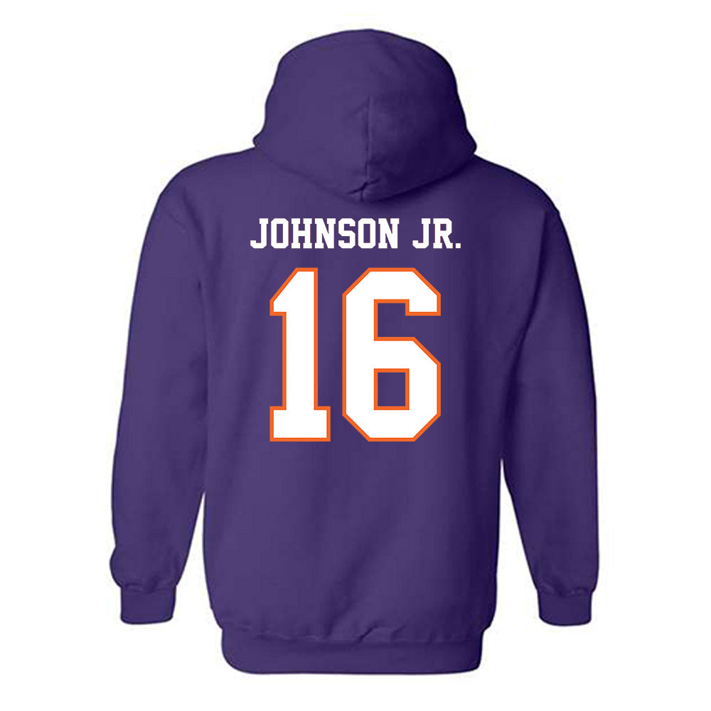 Clemson - NCAA Football : Chris Johnson Jr. - Replica Shersey Hooded Sweatshirt-1