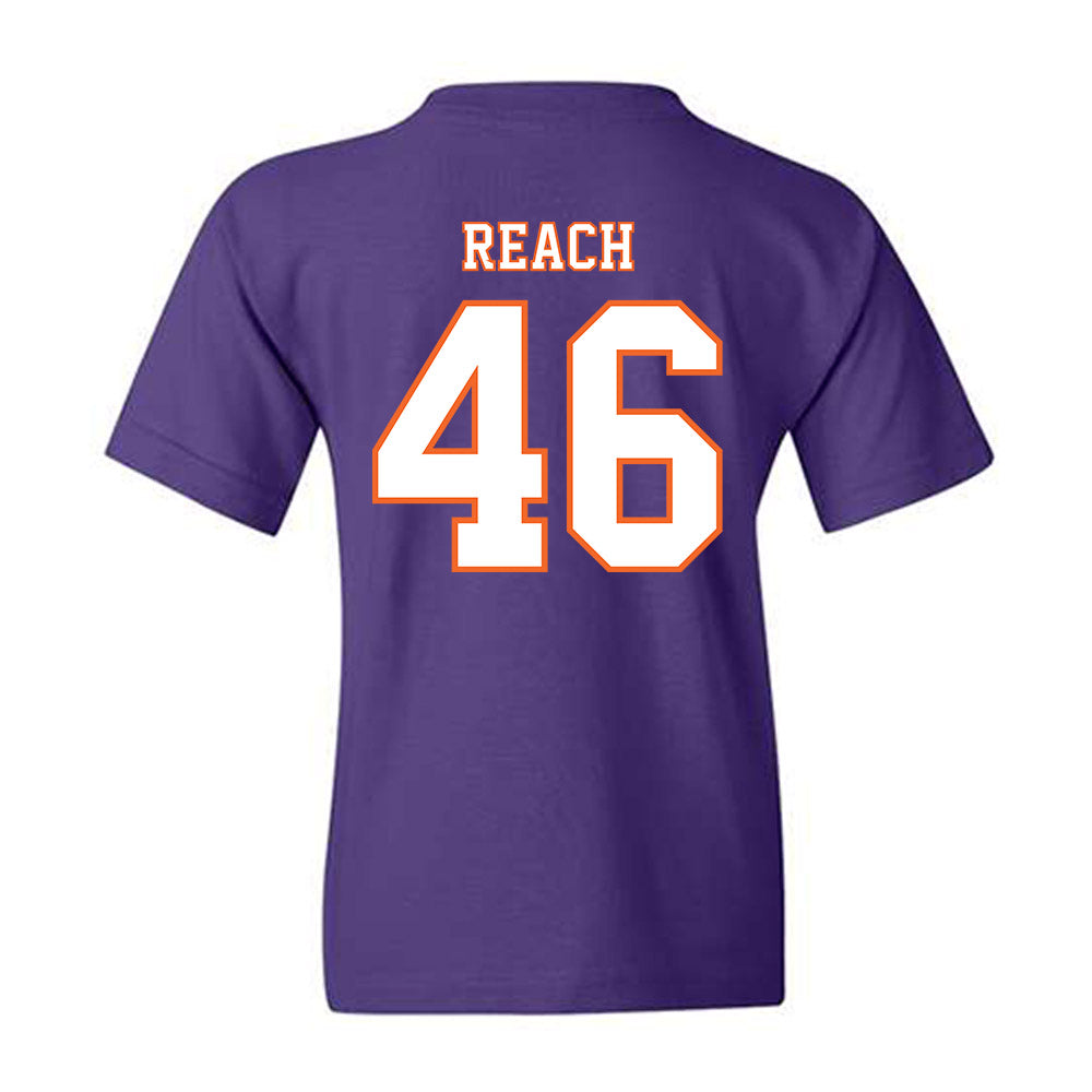 Clemson - NCAA Football : Jackson Reach - Replica Shersey Youth T-Shirt-1
