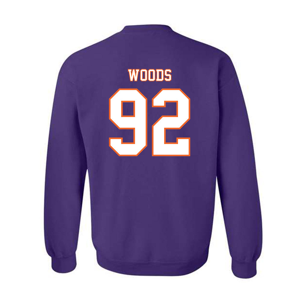 Clemson - NCAA Football : Davarrick Woods - Replica Shersey Crewneck Sweatshirt-1