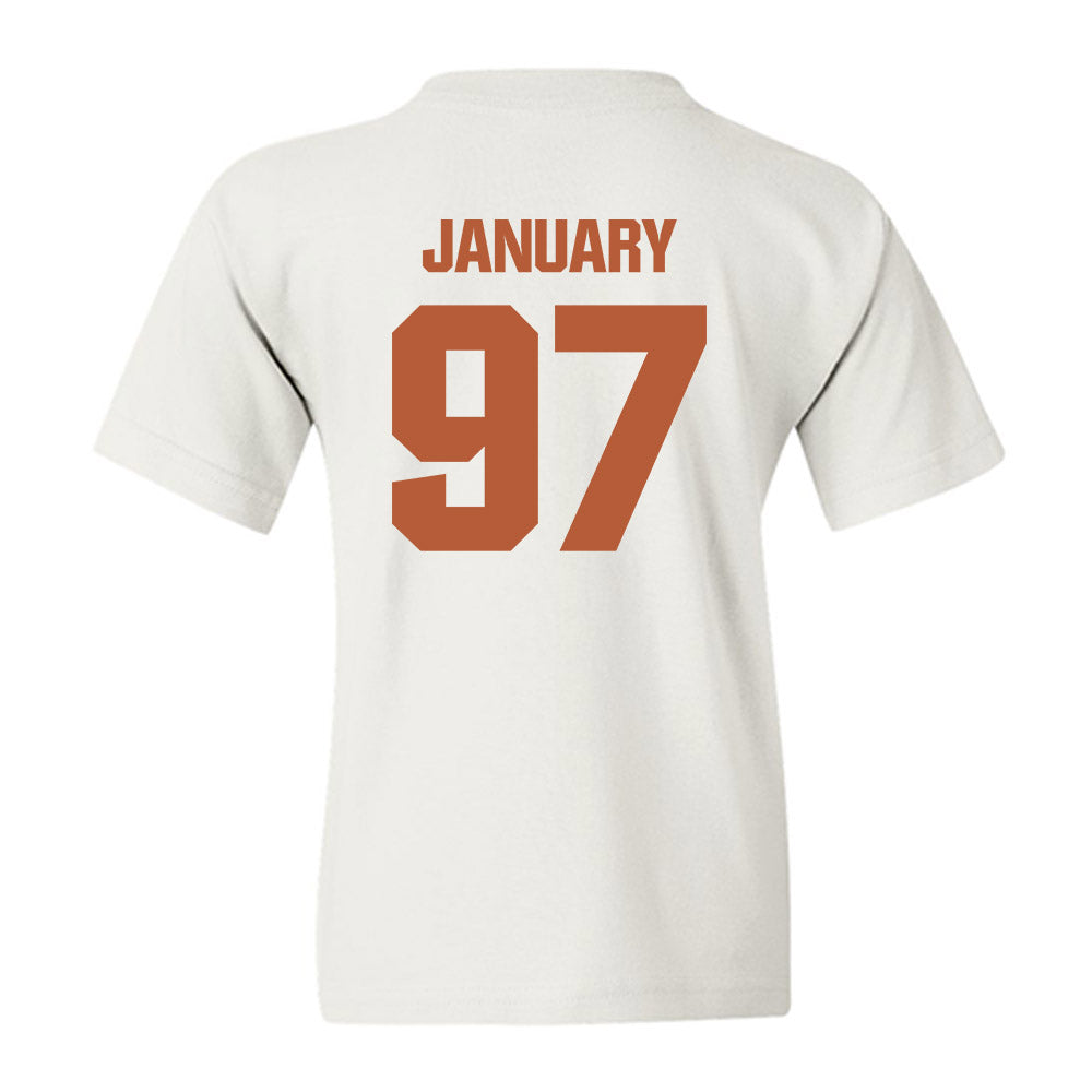 Texas - NCAA Football : Alex January - Youth T-Shirt-1