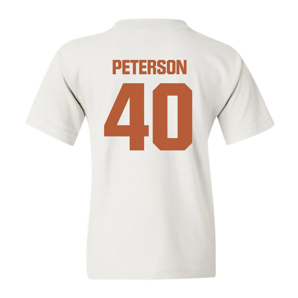 Texas - NCAA Baseball : Blake Peterson - Classic Shersey Youth T-Shirt