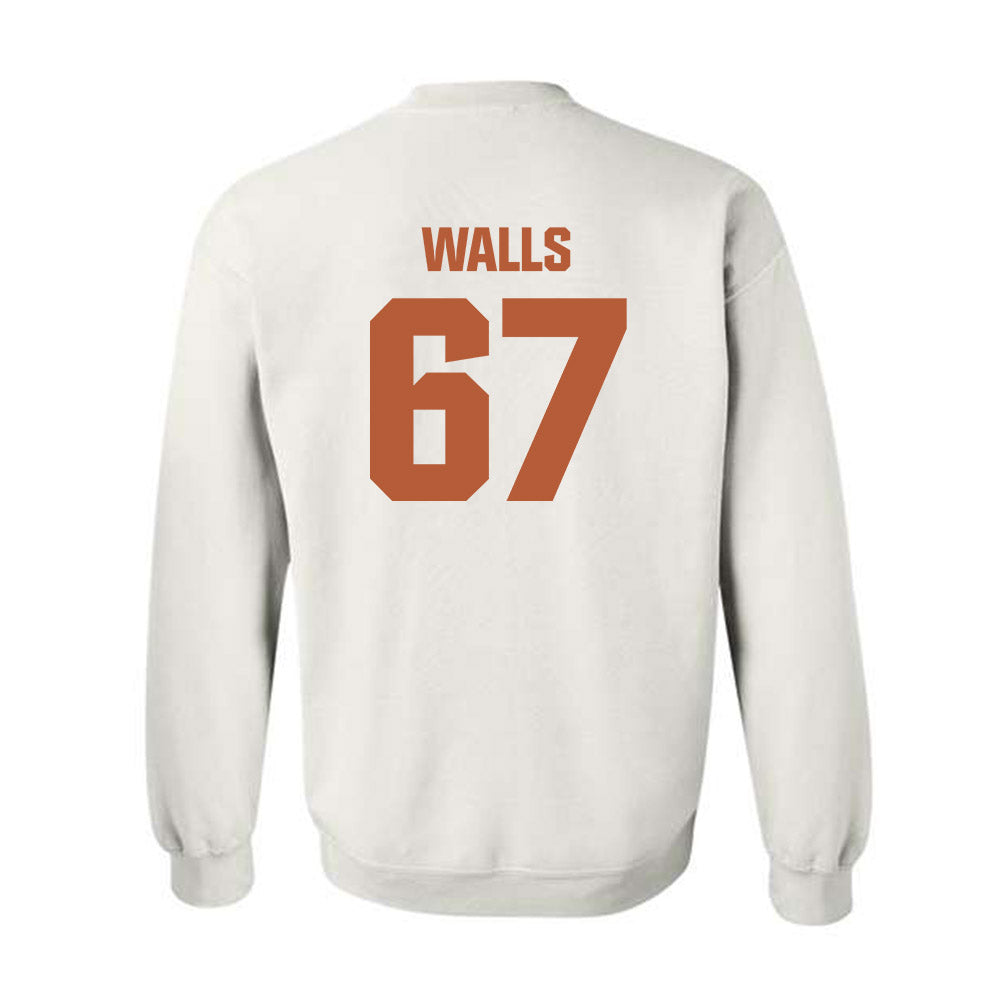 Texas - NCAA Baseball : Brody Walls - Crewneck Sweatshirt-1