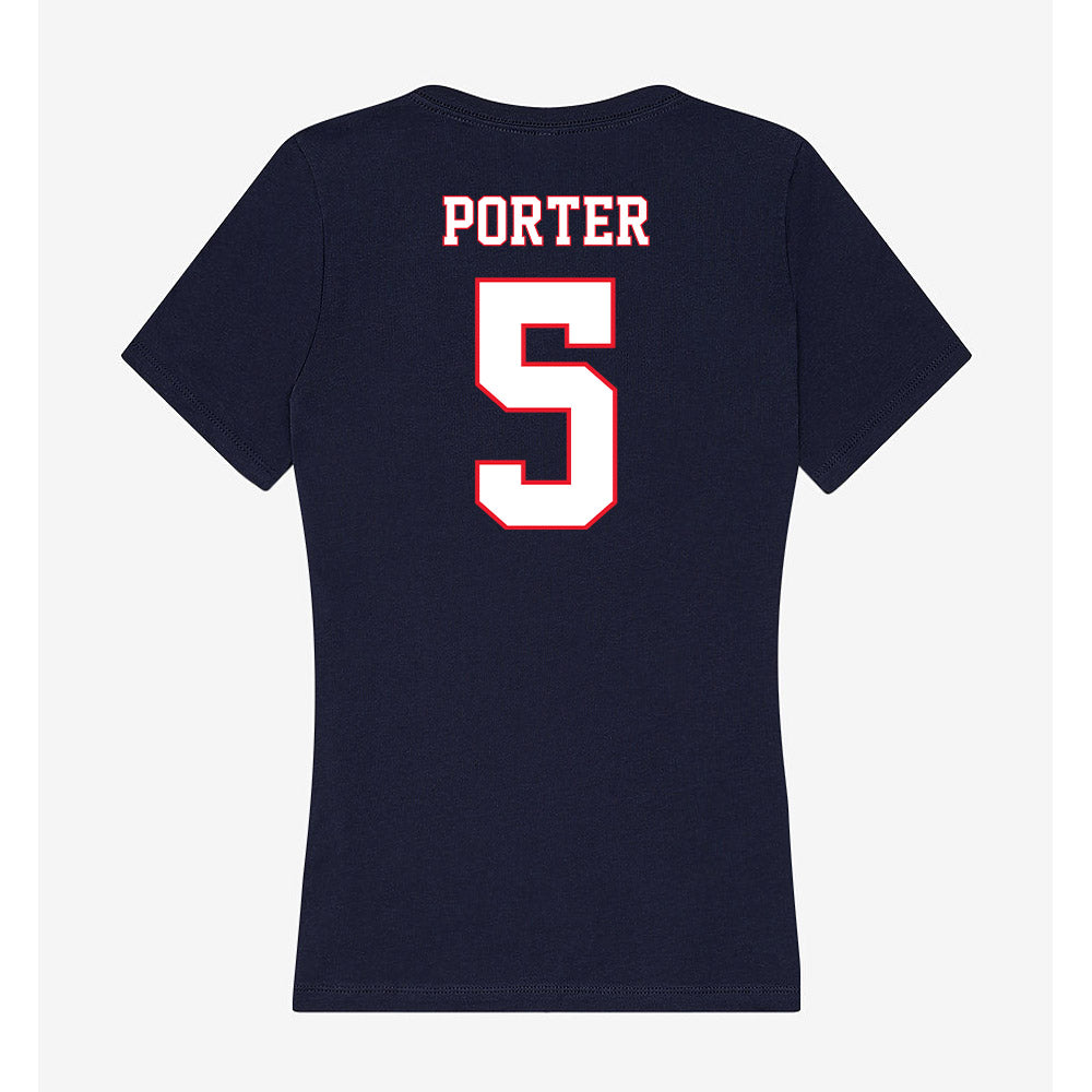 UConn - NCAA Football : Shamar Porter - Women's V-Neck T-Shirt-1