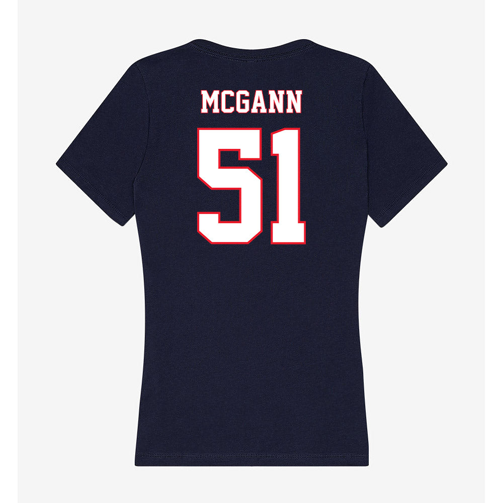 UConn - NCAA Football : Joe McGann - Women's V-Neck T-Shirt-1