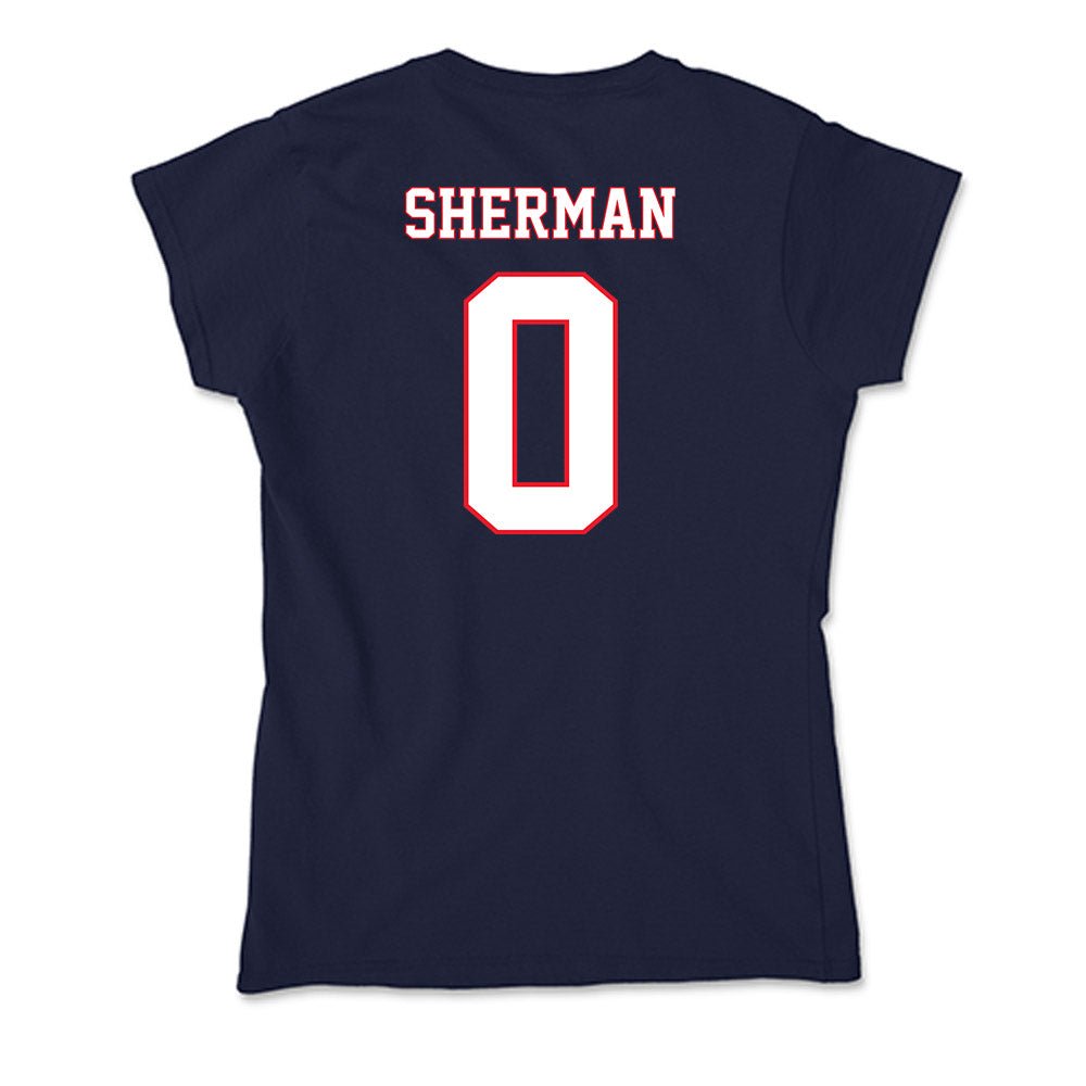 UConn - NCAA Football : Kvon Sherman - Soft Style Women’s T-Shirt-1