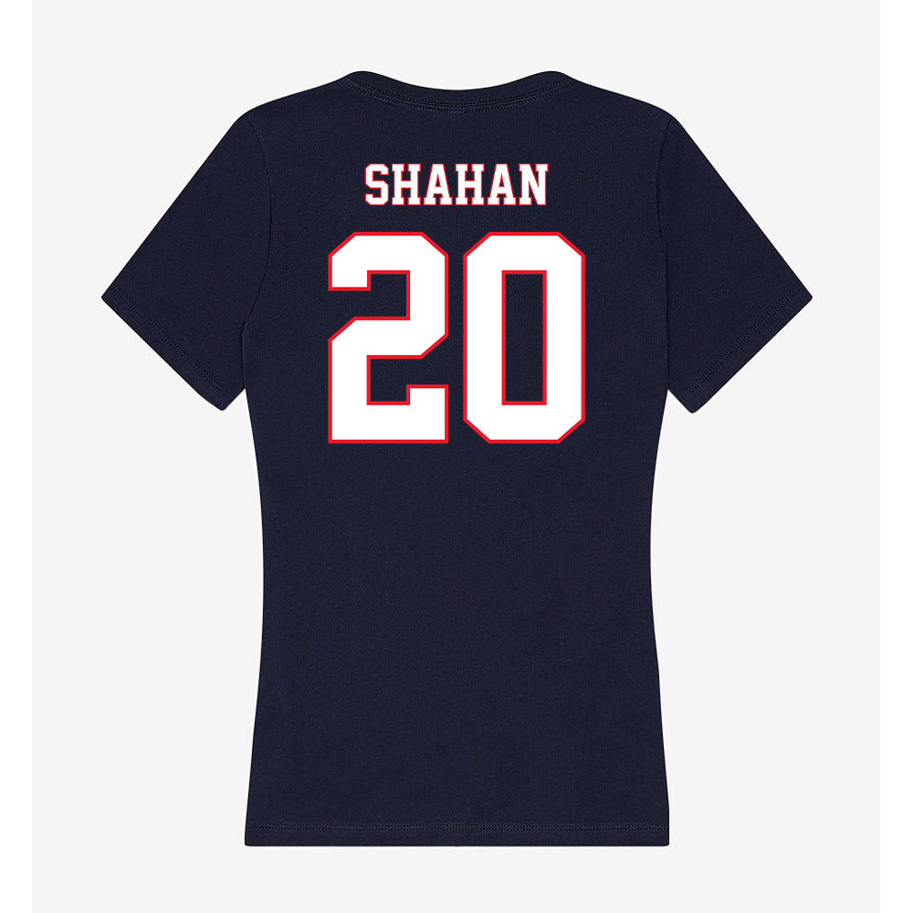 UConn - NCAA Men's Ice Hockey : Kaden Shahan - Women's V-Neck T-Shirt-1
