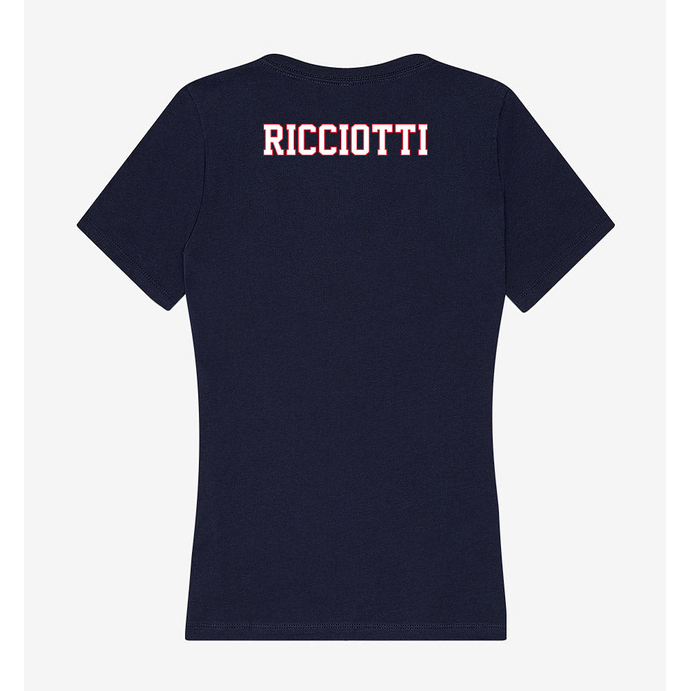 UConn - NCAA Women's Swimming & Diving : Jordyn Ricciotti - Women's V-Neck T-Shirt-1