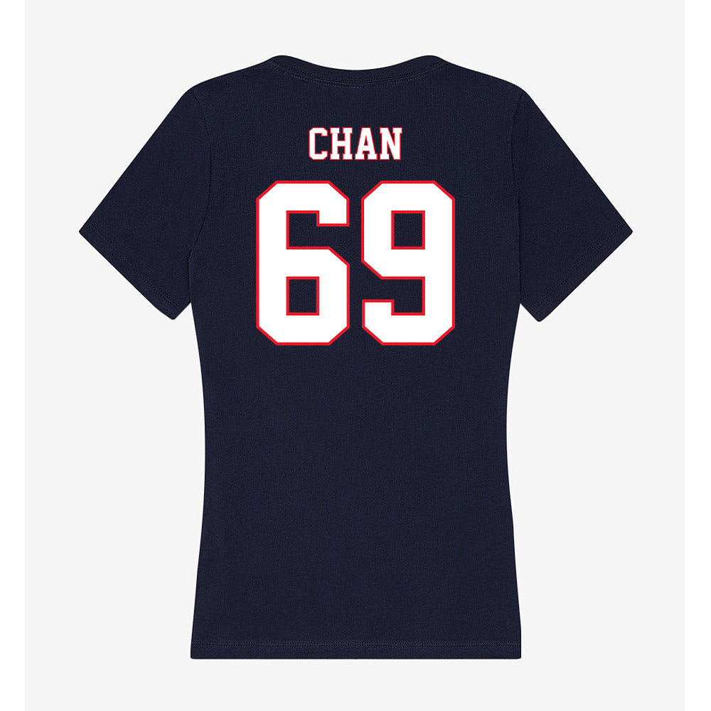 UConn - NCAA Football : Ty Chan - Women's V-Neck T-Shirt-1
